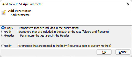 Add a new Query Parameter